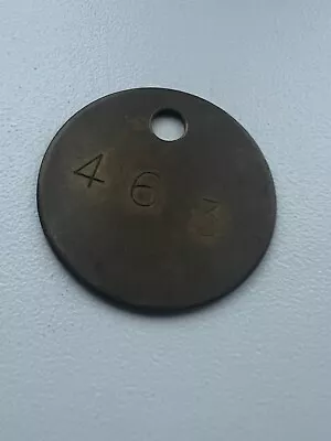 (d) Old Miners Colliery Pit Check Tally Token - 463 • £1.99