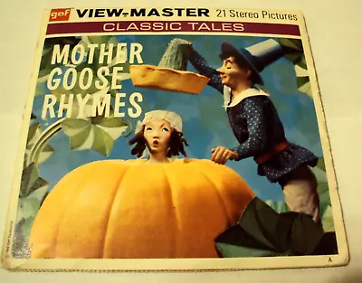 View-Master Mother Goose Rhymes 3 Reel Packet & Booklet B410 Complete Vintage • $8.95