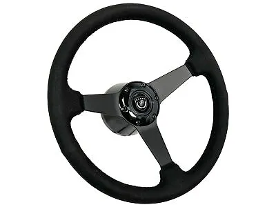 Volkswagen Golf 6-Bolt Suede Steering Wheel Kit Black Emblem GTI • $237.59