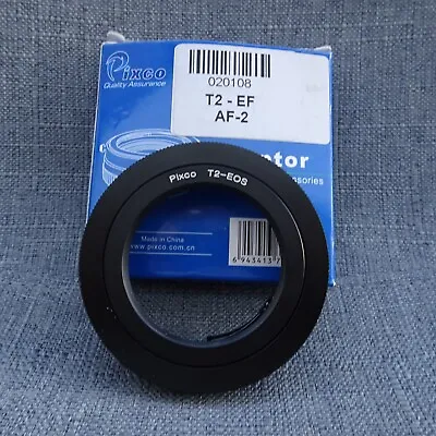 PIXCO T2-EF AF-2  Mount Adapter T2/T Ring For Canon EOS Camera • £10.95