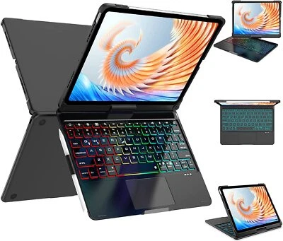 $66.49 • Buy For IPad 7/8/9th/10th Gen Air 4/5th Pro 11  12.9  Rotate Touchpad Keyboard Case
