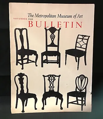 The Metropolitan Museum Of Art Bulletin November 1962 / Tiffany’s Glass / Hopper • $6