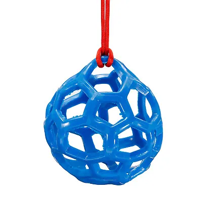 Goat Feeder Ball Horse Slow Hay Feeding Hanging Bag Relieve Stress Blue • $20.41