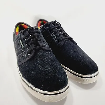 Adidas Seeley Hemp Men's Rasta Bob Marley Skateboard Sneaker Shoes 12 Black • $35.99