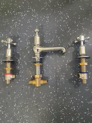 Grosvenor 3 Hole Brass/chrome Mixer Taps..(new) • £110