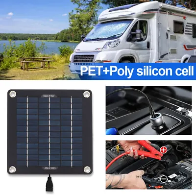 Portable Solar Panel 12V 60W Car Van Boat Caravan Battery Trickle Charger Kit • £17.99