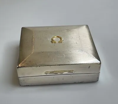 Vintage Authentic Omega Silver Tone With Gold Tone Omega Logo Watch Box • $180