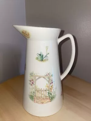 Aynsley Edwardian Kitchen Garden Fine Bone China Pitcher/Jug 8” High • £9.95