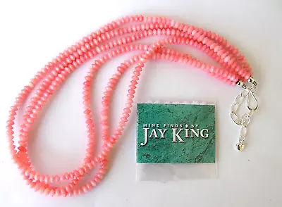 NIB - JAY KING DTR Mine Finds NIB Sterling Silver CORAL BEADED 3 Strand Necklace • $40
