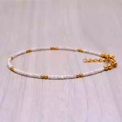 Mother Of Pearl Beaded Bracelet 7  Handcrafted Beads Bracelet Gift For Her • $17.99