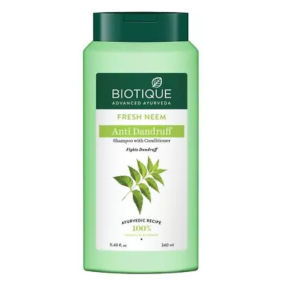 Biotique Bio/Fresh Neem Margosa Anti Dandruff Shampoo And Conditioner 180ml FS • £11.54