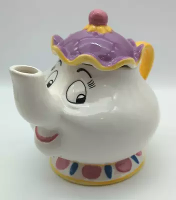 Vintage Disney Mrs. Potts Teapot Cookie Jar Beauty & The Beast Treasure Craft • $40