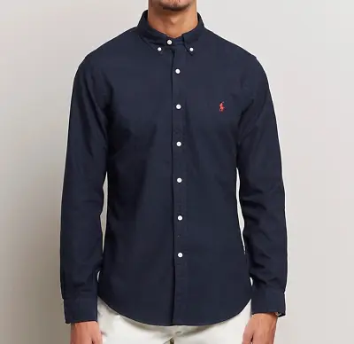 $86.99 • Buy Polo Ralph Lauren Oxford Shirt Classic Fit In Navy