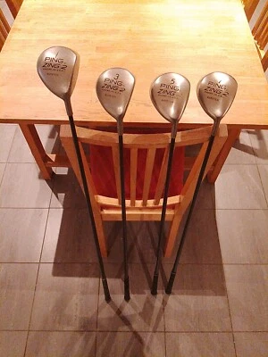 Ping Zing 2 Karsten Metal Woods 13 5 And 7 With Ping Graphite Shafts  • £0.01