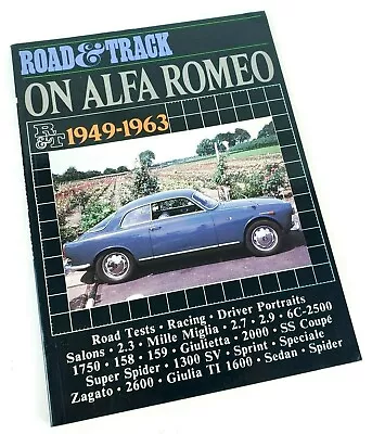 ROAD & TRACK On Alfa Romeo 1949-1963 - Mille Miglia - 6C-2500 - Super Spider GC! • $24.95