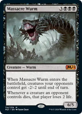 Massacre Wurm - Foil X1 Magic The Gathering 1x Magic 2021 Mtg Card • $4.48