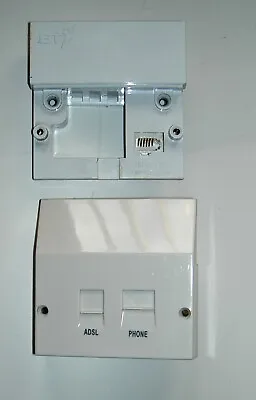 BT Telephone Master Socket & ADSL/Phone Faceplate • £5