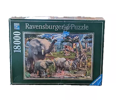 Ravensburger At The Waterhole 18000 Piece Jigsaw Puzzle(Unused Pieces Sealed) • $131.25