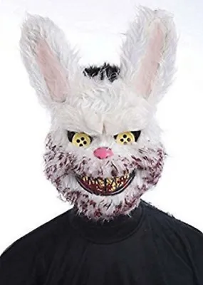 SCARY KILLER BUNNY Rabbit Baxter Rapper Halloween Fancy Dress Costume Mask • £10.99