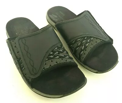 Merrell Lilyfern Comely Womens Size 6 Black Slip On Sandals Slippers Flip Flops • $29.99