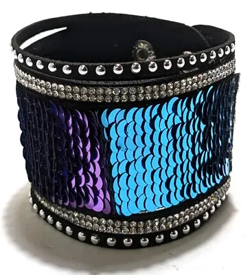 Paparazzi Sequence Purple Blue Mermaid Bracelet With Buckle Clasp • $2.99