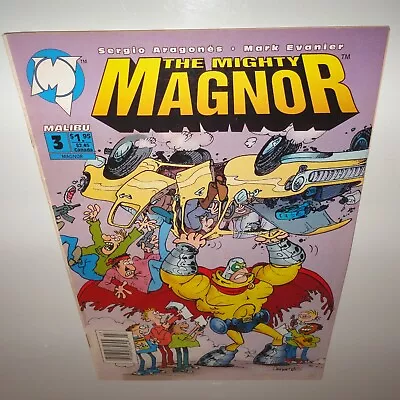 The Mighty Magnor #3 Sergio Aragones Fine 1993 Malibu • $1.99