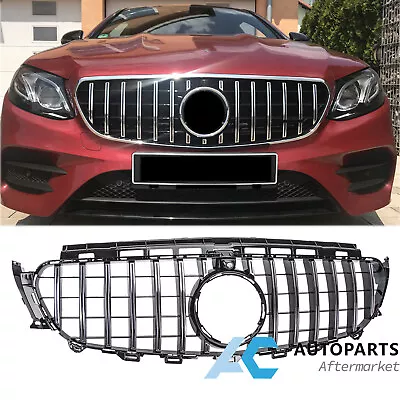 Sliver GT Sport Grill Front Bumper Grille For 17-20 Mercedes W213 E300 E400 • $68.99