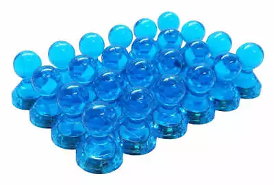 Small Blue Translucent Magnetic Push Pins (24 Pack) • $9.99