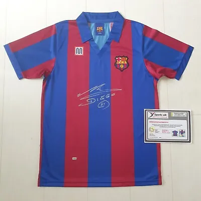 Diego Maradona Signed & Autographed Barcelona 1982 Shirt / Jersey With COA Messi • $1004.28