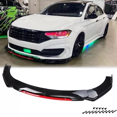 For VW Jetta MK6 MK7 Glossy BLK Front Bumper Lower Lip Spoiler Splitter Body Kit • $69.99