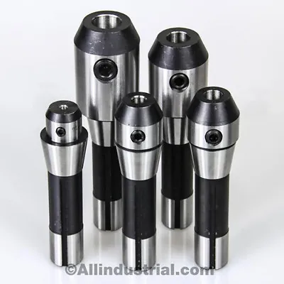 5 Pc R8 End Mill Holder Set 1/4  3/8  1/2  5/8  3/4  Adapter For Bridgeport Kit • $70.49