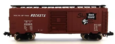 Vtg Bachmann N Scale 53-1000-08 41 Steel Box Car Route Rockets Rock Island & Box • $14.99