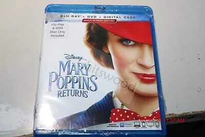 Mary Poppins Returns Blu-Ray/DVD Combo (2018) • $6.99