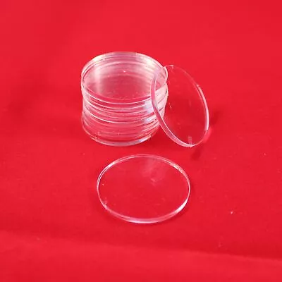 ROUND (CIRCLE) 25mm TRANSPARENT / CLEAR ACRYLIC BASES For Roleplay Miniatures • £3.90