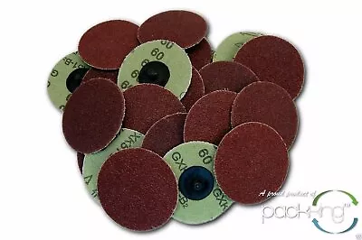 3  Roloc Discs 60 Grit (25pc) R Type Sanding Abrasive Roll Lock Fine - Rrt 15037 • $15.59