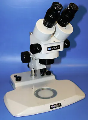 MEIJI Techno EMZ-10 Binocular Zoom Stereo Microscope W/ PKL-2 Stand & Eyepiece’s • $1660