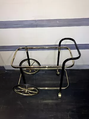 2 -Tier Metal Bar Cart Trolley  Frame Rolling Casters Wheels • $35