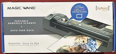 VuPoint Magic Wand Portable Scanner + Auto-Feed Dock PDSDK-ST470PE • $45