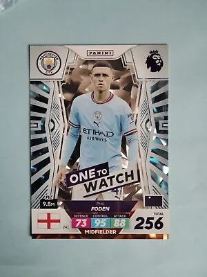 Panini Premier League Adrenalyn XL 2023 Plus - 241 Phil Foden One To Watch • £1.25