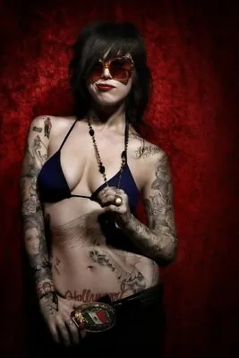 141646 Kat Von D Hot Sexy Tattoo Pop Wall Print Poster UK • £43.14