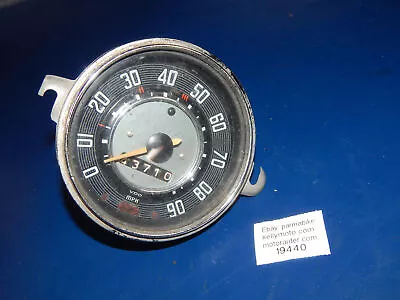 1960's VW BEETLE BUG VDO 90 MPH SPEEDOMETER GAUGE CLOCK VINTAGE AIR COOLED • $149