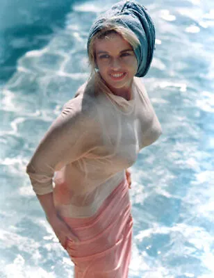 A Jayne Mansfield Posing On Then Pool 8x10 Photo Print • $4