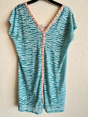 £6.99 • Buy Tribal Tiger Print T Shirt Top Size 14-16 Festival Aztec Mayan Mexican Tropical