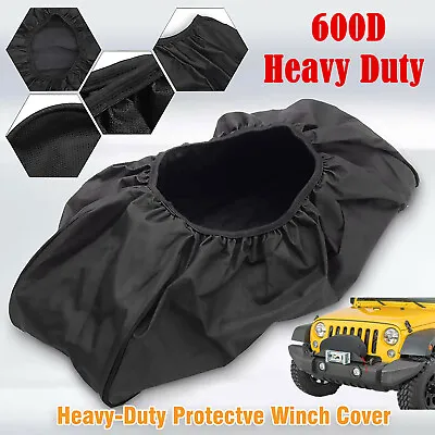 $13.06 • Buy Waterproof Soft Dust Winch Cover Heavy Duty Fits Electric12,000LB Capacity US
