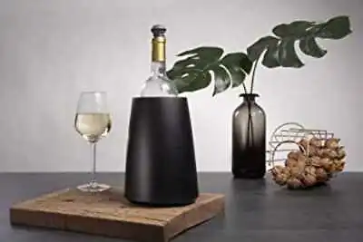 $22.98 • Buy NEW Vacu Vin Rapid Ice Elegant Wine Cooler- Black- Easy Wine Cooling
