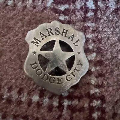 Dodge City Marshall Badge 2  Silver Tone • $10