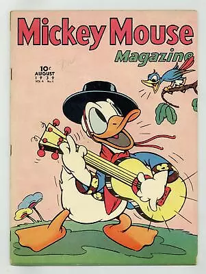 Mickey Mouse Magazine Vol. 4 #11 VG- 3.5 1939 • $265