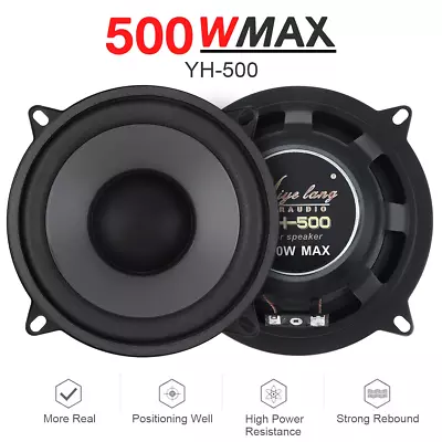 5 Inch 500W Car Speakers 2-Way Auto Door Audio Music Stereo Full Range Frequency • $22.95