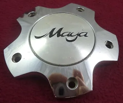 $39.99 • Buy Maya Wheels Chrome / Silver Metal Custom Wheel Center Cap (1)