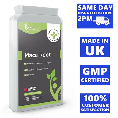 £9.93 • Buy MACA ROOT 5,000MG 120 Capsules MAXIMUM STRENGTH For Energy Increase Sex Drive UK